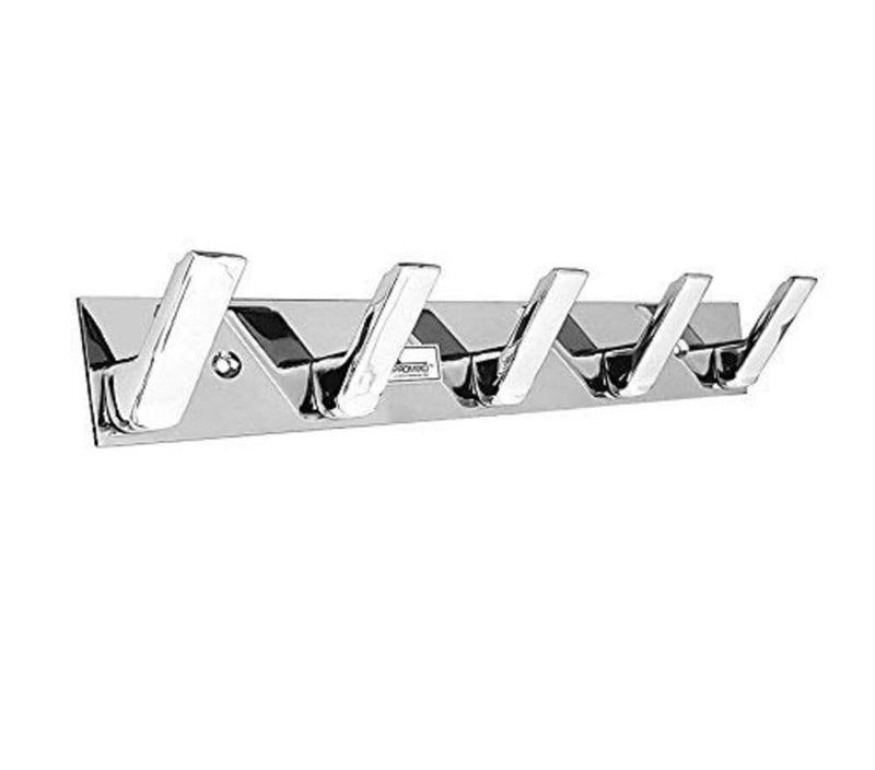 REDON Bathroom Cloth Hooks 5 PIN Cloth Hanger Wall Door Hooks Rail for Hanging Clothes, Towel Hook Set, Bathroom Robe Hooks Rail for Hanging Keys, Towel Hooks (Pack of 4) - Image 3