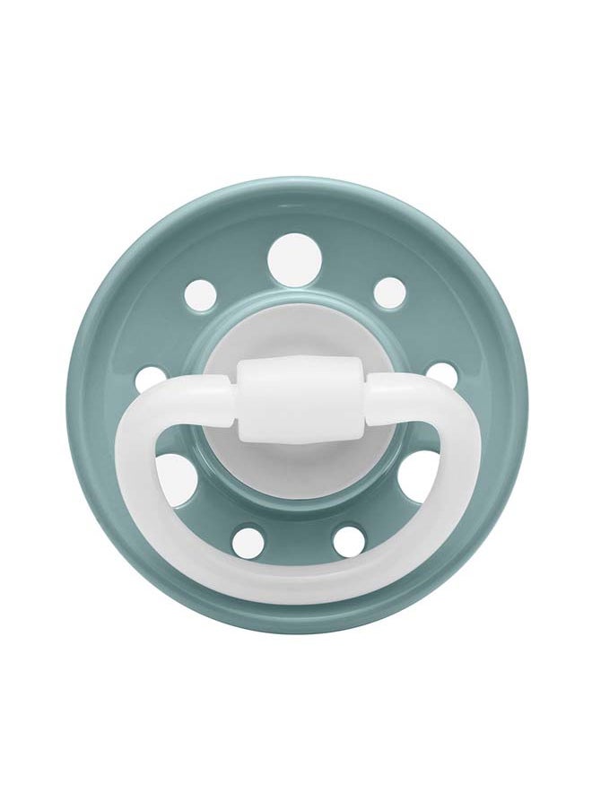 nip Cherry Round Latex Soother, Narrower Round Teat Cherry Shape, Nursing Friendly, Size 1, From 0 Months, Latex, Grey And Dark Blue, Pack Of 2  - Image 4