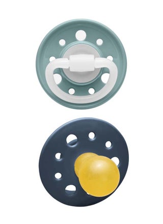 Cherry Round Latex Soother, Narrower Round Teat Cherry Shape, Nursing Friendly, Size 1, From 0 Months, Latex, Grey And Dark Blue, Pack Of 2 - pzsku/Z84DF2568898C77EC542DZ/45/_/1709126977/2623e2c2-2cda-452a-a99b-8f8829c1a3af