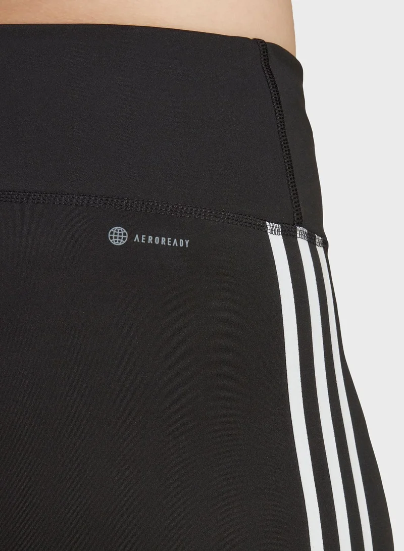adidas بنطال تدريب اساسي 7/8 مزين بـ 3 خطوط