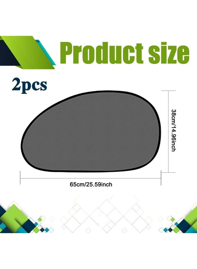 WangPangZi 2PCS Car Window Shade, 65*38cm Universal Side Window Sun Shade Blocker with Suction Cups, Mesh Vehicle Window Screen Provide Glare and UV Rays Protection for Baby, Universal Car Accessories for Most Models - Image 2