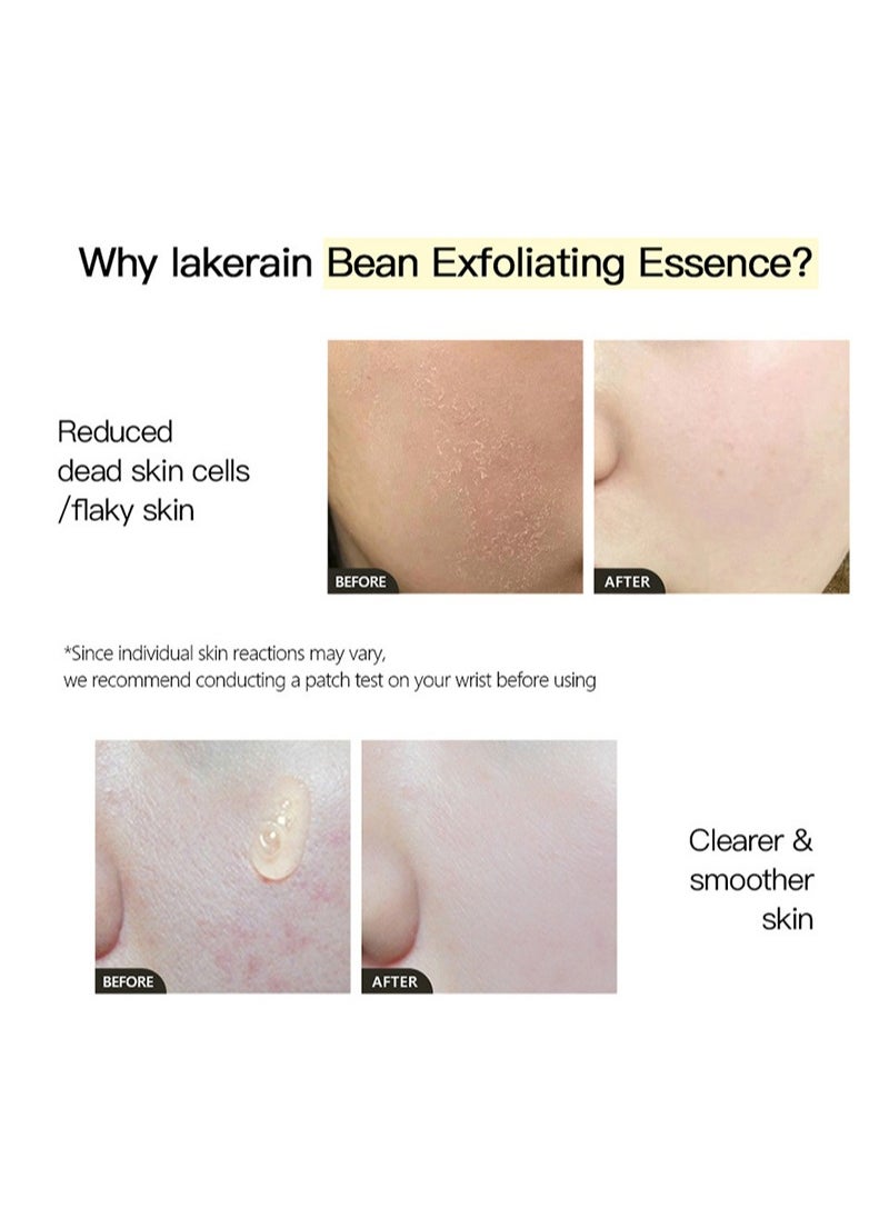 lakerain - Bean Exfoliating Essence, Vegansnail, Exfoliating Essence for Face, Natural Ingredients Skin Care,Gentle Exfoliation 30ml - Image 1