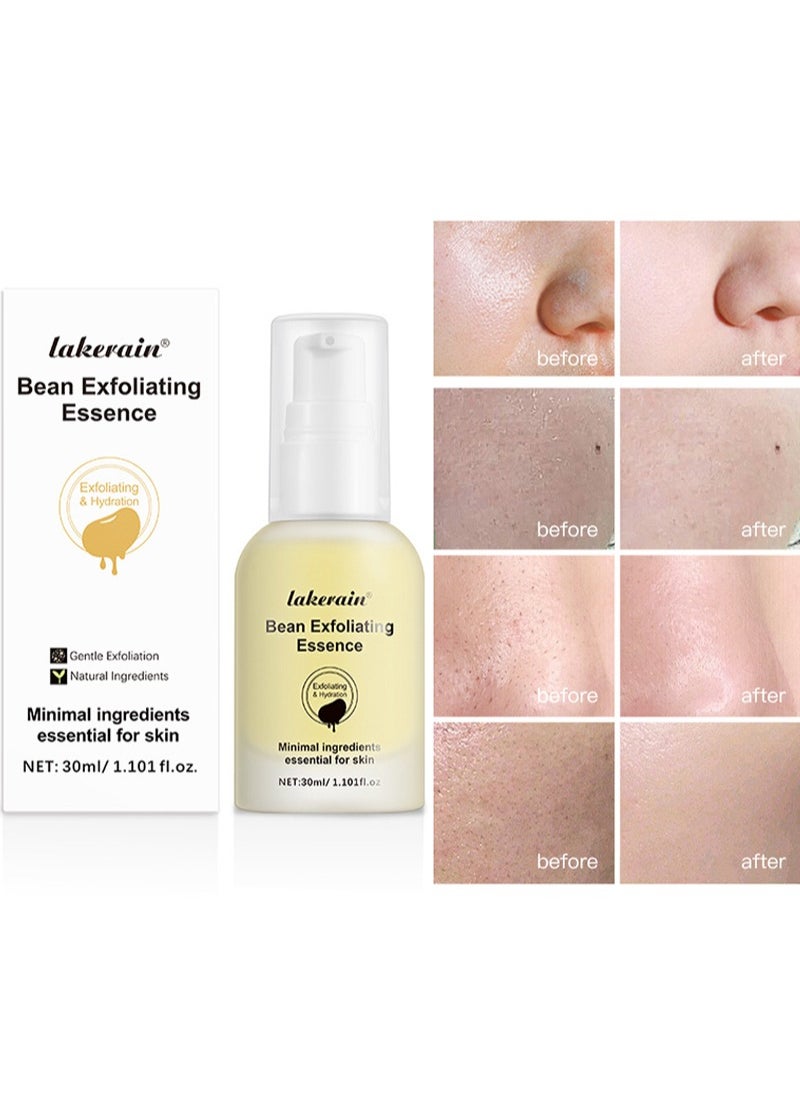 lakerain - Bean Exfoliating Essence, Vegansnail, Exfoliating Essence for Face, Natural Ingredients Skin Care,Gentle Exfoliation 30ml - Image 1