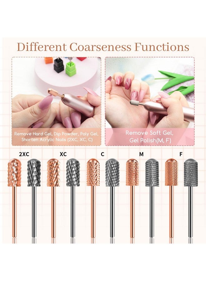 BLESWIN Nail Drill Bits 2 Pcs Safety Nail Bits For Nail Drill 332'' Tungsten Carbide Nail Drill Bit Smooth Round Top Large Barrel Bits Nail Supplies For Nail Tech To Remove Acrylic Nails (2Xc) - Image 3
