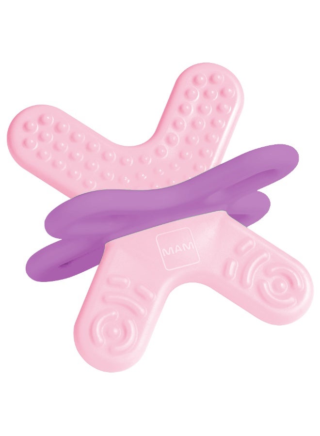 Mam Baby Bite & Relax  Teether Pink, Girl - 4M+ - Image 1