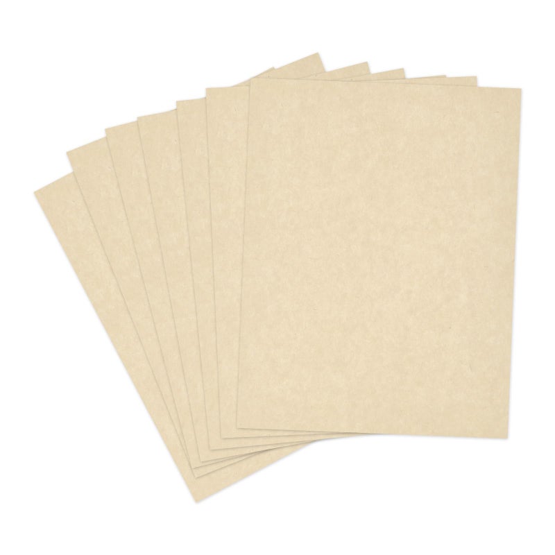 Goefun 50 Sheets Cream Parchment Cardstock 8.5 x 11, Goefun Off White Parchment Paper, 65lb Cover (180 gsm) Ivory Blank Certificate Paper Cardstock for Invitations, Crafts, Menus, DIY Cards - Image 1