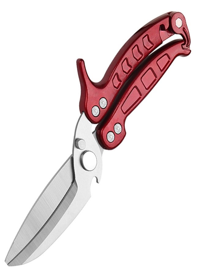YVAOG Kitchen Scissors/Shears,Multi-purpose Super Sharp Heavy Duty Poultry Scissors,for Poultry, Fish, Meat, Vegetables, a Good Partner in the Kitchen (Burgundy) - Image 1