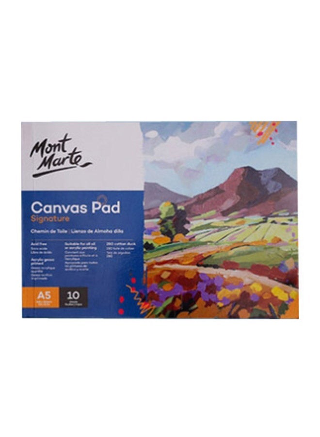 NIBEMINENT 10 Sheet Oil Acrylic Painting Canvas Pad Paper,30x90 cm Multicolour - Image 1