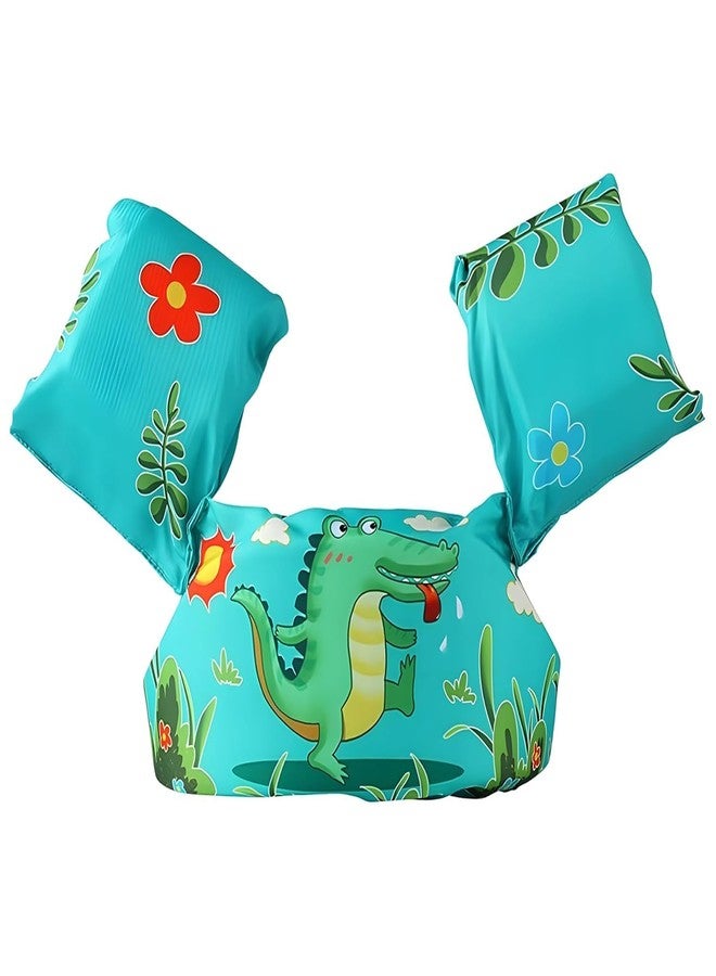 NETZILLA Cute Cartoon Printed Cool Beach/Pool Party Float Arm Band Swimming Trainer Vest Life Jacket Safety Gear for Baby Boys and Girls (Age 2 to 6)(Pack of 1) - Image 1