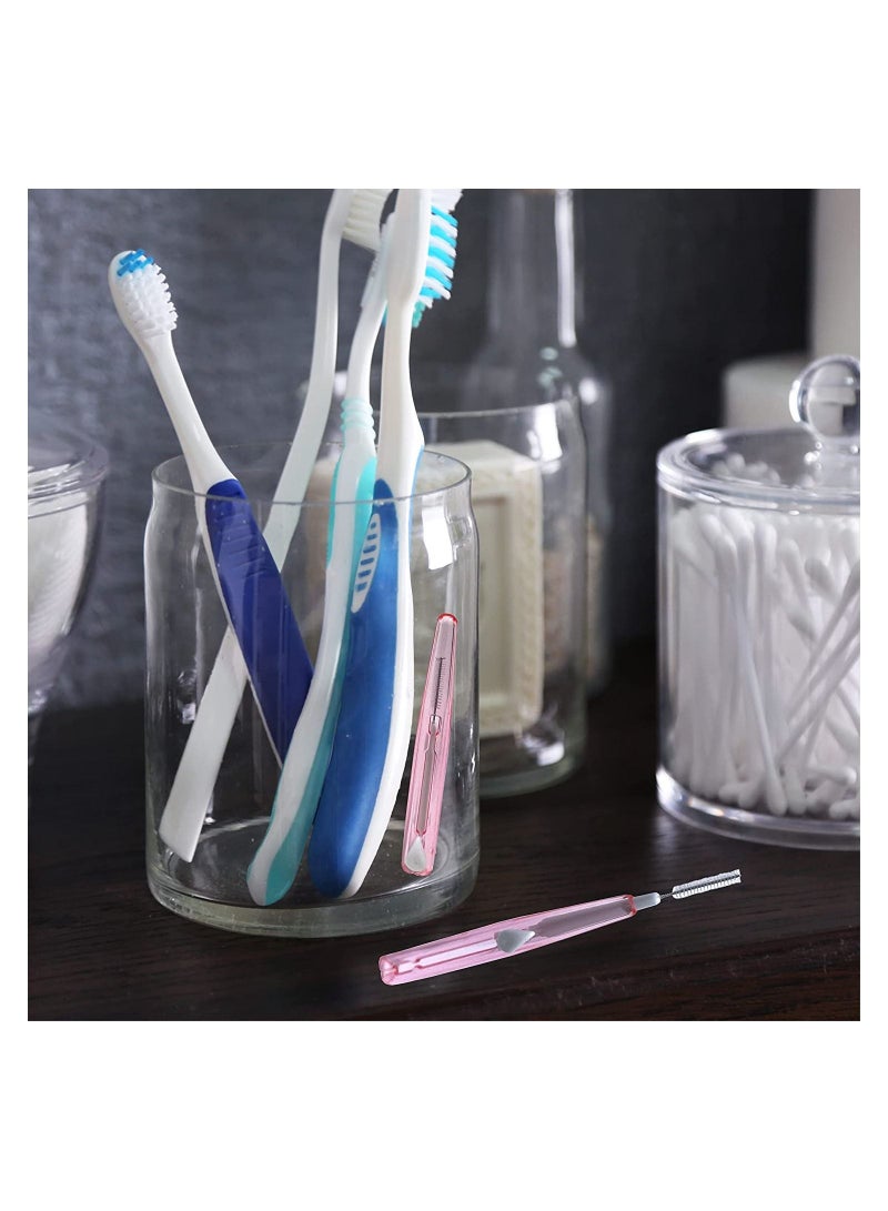Excefore 60 Count Retractable Interdental Soft Brush Dental Picks, Dental Floss Picks Refill Inter-Dental Brush Teeth Stick Toothpick Flosser for Oral Deep Clean (1/16" Diameter Picks) - Image 4