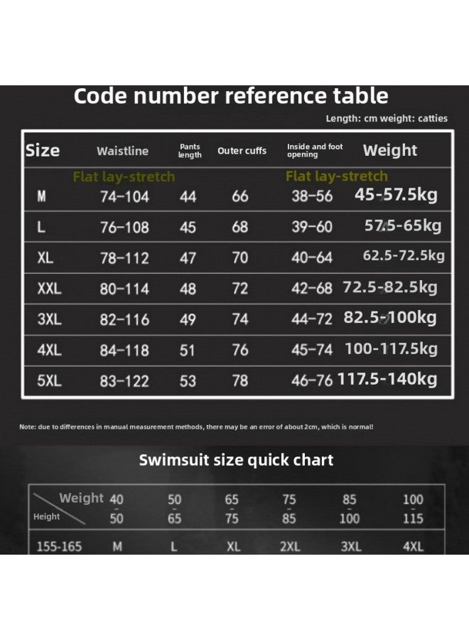 Loquat Swimming Trunks Men's Anti-embarrassment Double-layer Loose Swimming Trunks 2023 Five-point Hot Spring Swimming Plus Size-Color:Men's Pants A33 Double Layer-Black- - Image 3