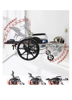 Relax Smart Foldable Lightweight Wheelchair With Wheels, Adjustable Backrest And Neckrest  - Image 2