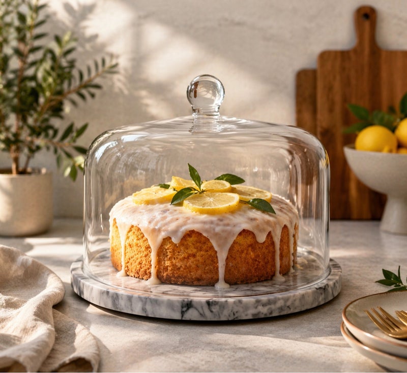 Rossetti Waterfall Grey Marble Dessert Dome (28x18cm) - Image 3