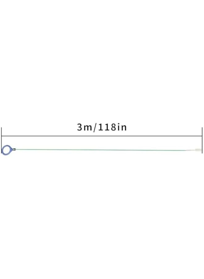 فرشاة تنظيف الأنابيب المرنة بطول 118 إنش، تصميم رفيع لتنظيف خطوط التغذية والهواء والرف، عبوة تحتوي على قطعتين  - Image 5