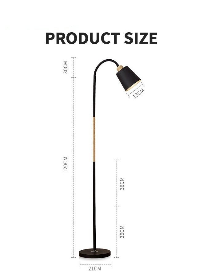 MIXDE - Archiology Arc Floor Lamp With Lamp Shade LED Bulb Black - Image 1