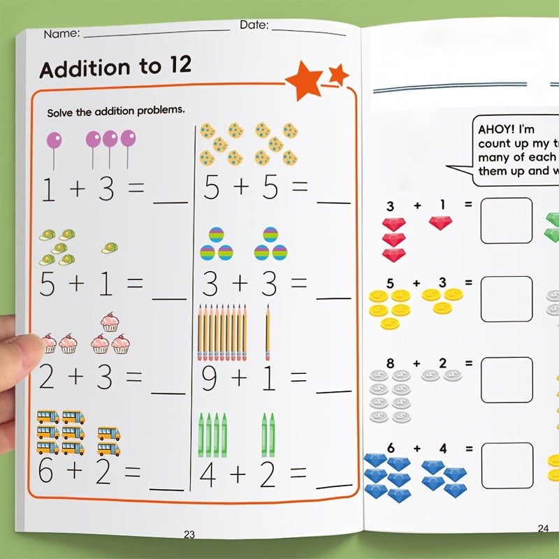 Kids Animal Math Addition And Subtraction Workbook 1 10 Numbers Color Coded Number Tracing And Decomposition Practice Book For Kindergarten 1st Grade Homeschool And Classroom Math Learning Activity - Image 4