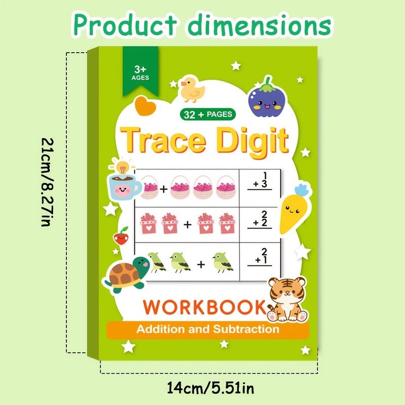 Kids Animal Math Addition And Subtraction Workbook 1 10 Numbers Color Coded Number Tracing And Decomposition Practice Book For Kindergarten 1st Grade Homeschool And Classroom Math Learning Activity - Image 2