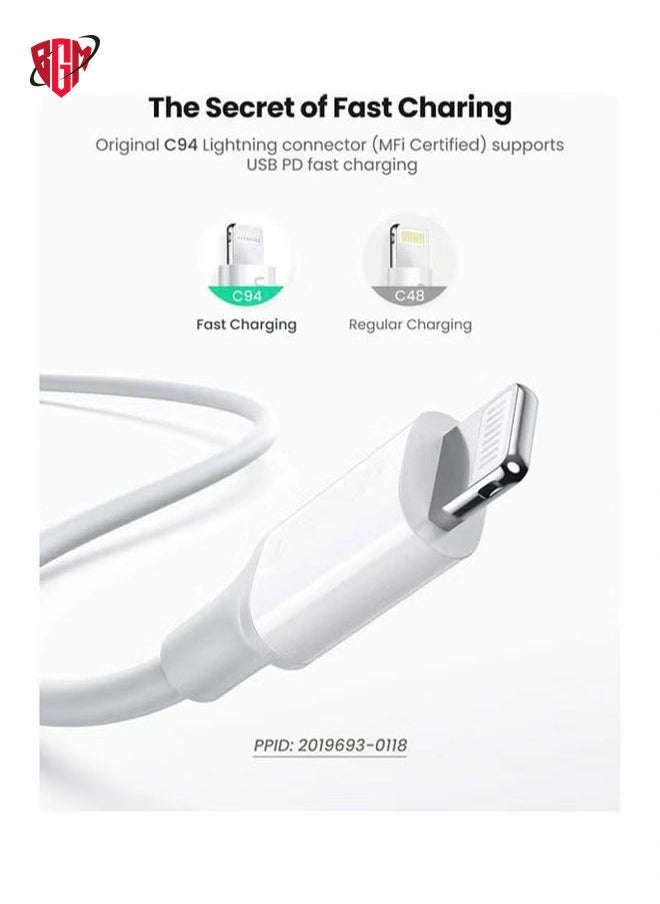 BGM - 3 Pin Type c to Lightning Adapter With Cable - Image 1