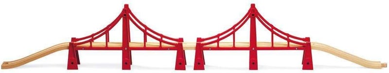 BRIO Double Suspension Bridge Toy Set - Compatible with BRIO World Railway System - Image 4