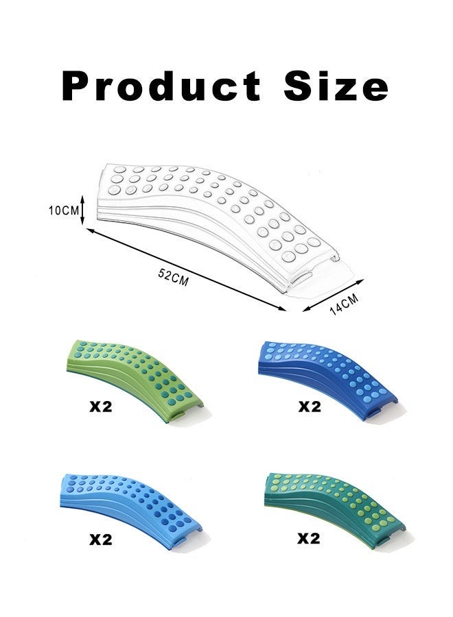 JSAITOYS SIT12201B 8pcs Kindergarten Multicolor Educational Toy Wave Tactile Walk - Image 2