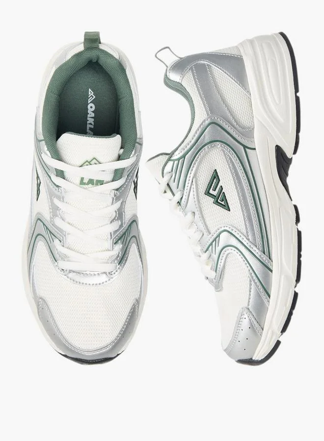 Oaklan by Shoexpress Women's Logo Detail Lace-Up Sports Shoes