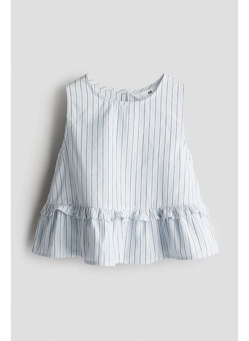 H&M Cotton peplum top