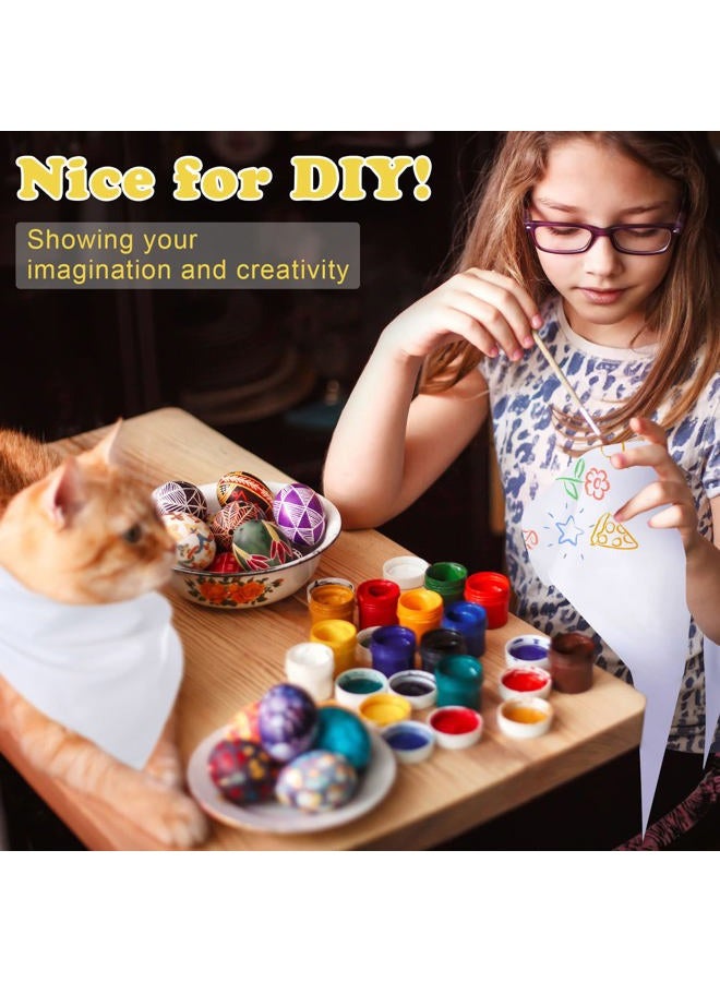 Kacctyen 100 Pcs Sublimation Blank Dog Bandanas Heat Transfer Washable Triangle Scarf DIY Sublimation PET Bandana Bib Kerchief Puppy Accessories for Dogs Cat, White(30.71 x 21.65 Inch) - Image 4