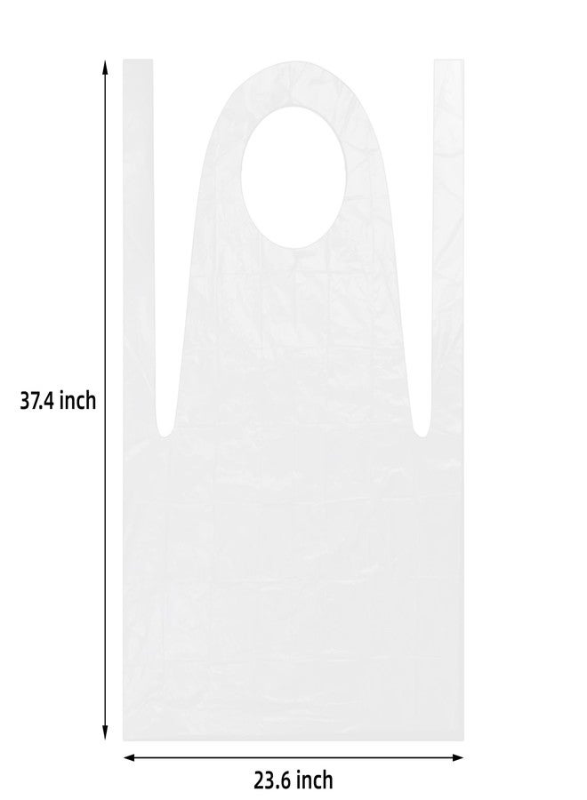 Eorbow 250 Pack Disposable Aprons, Waterproof Clear Plastic Aprons, Disposable Smocks for Adults Painting Party, Cooking, Housework, Picnics, DIY Crafts - Image 2