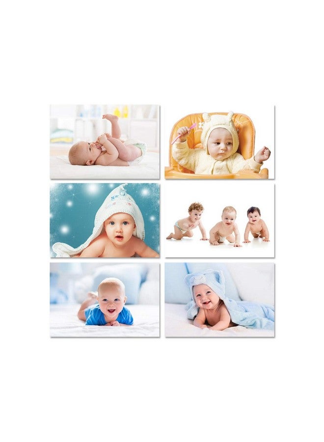 PAPER PLANE DESIGN New Born Baby Girl/Boy Poster for Wall Pregnant Women Cute Large Posters in Room Bedroom With Big Size Matt Finish, Size - 12 x 18 Inch, Set of 6 Photo - Image 1
