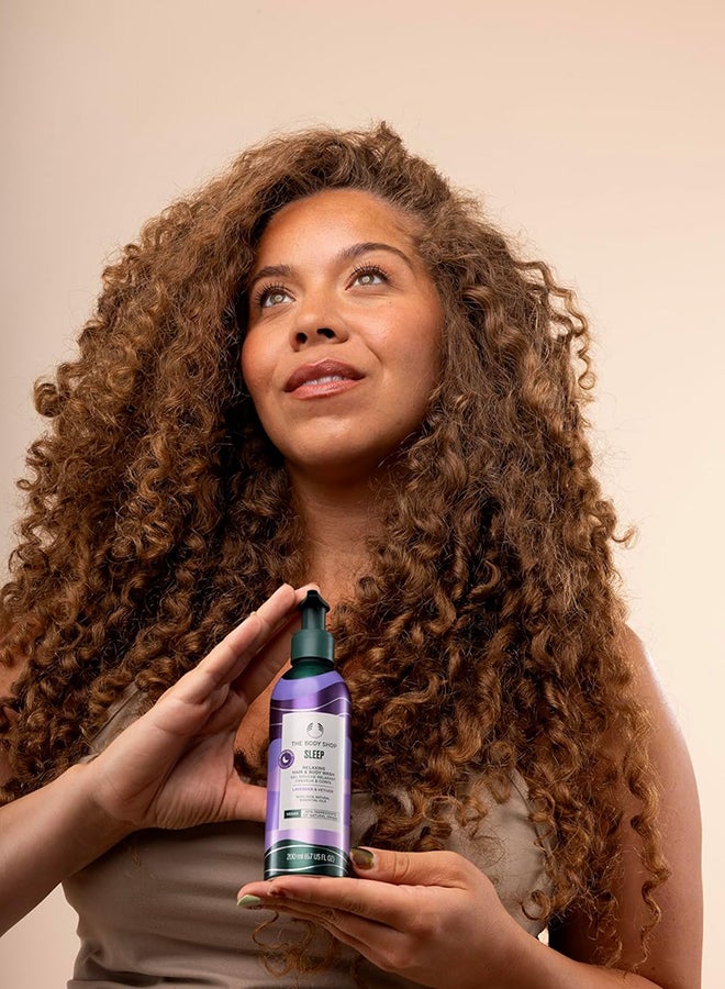 THE BODY SHOP Sleep Relaxing Hair & Body Wash – Aromatic Lavender & Vetiver Cleanser for All Skin Types, Vegan, 95% Natural Origin, Improves Sleep Quality, 200ml - Image 3