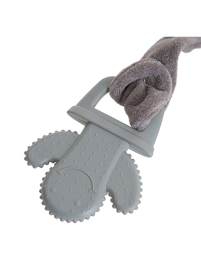 BabyJem Teddy Bear Teether Sleeping Buddy  for Babies & Toddlers - Calming Plush Toy - Develop Hand-Eye Coordination & Fine Motor Skills - Image 4