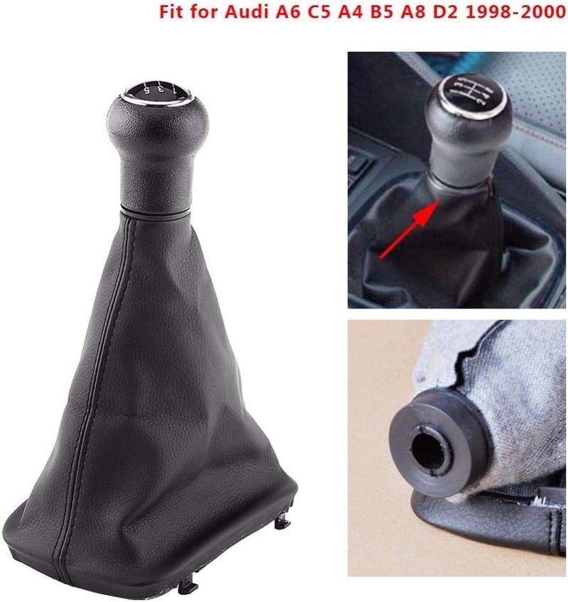 QASULER 5 Speed Gear Shift Knob for Audi - Image 5