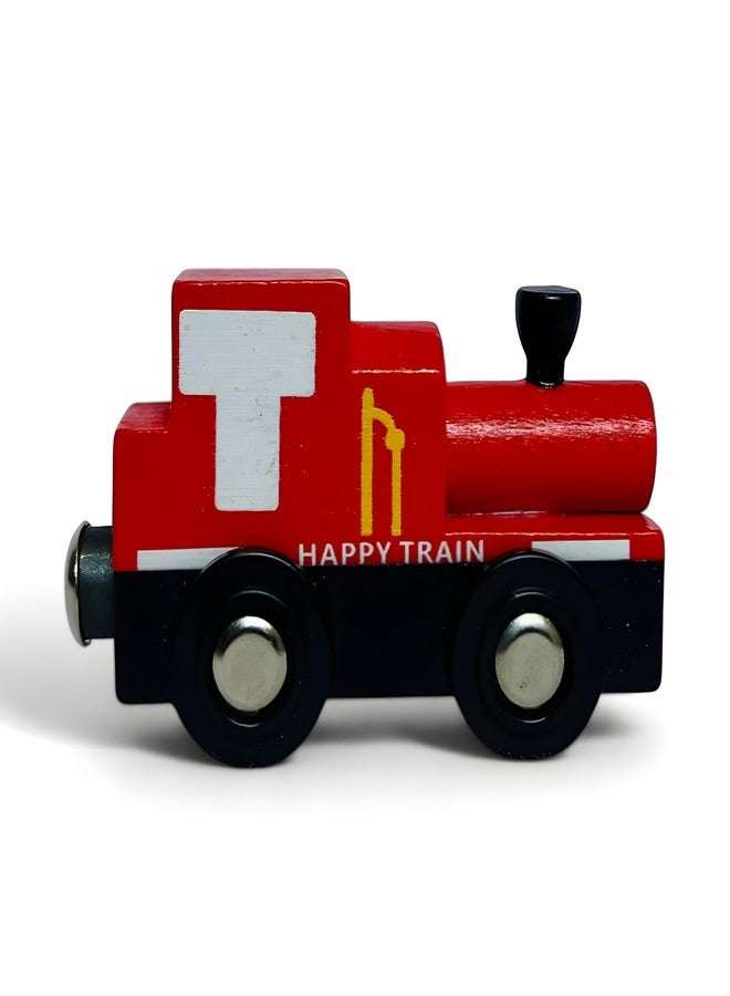 MarvelStore Wooden Magnetic Train Set, 4 Pieces,Educational Toy for Boys and Girls. Skill-Building Magnetic Wooden Trains | Deluxe Railway Set for Toddlers Kids Boys and Girls(Magnetic Train Style-11) - Image 2