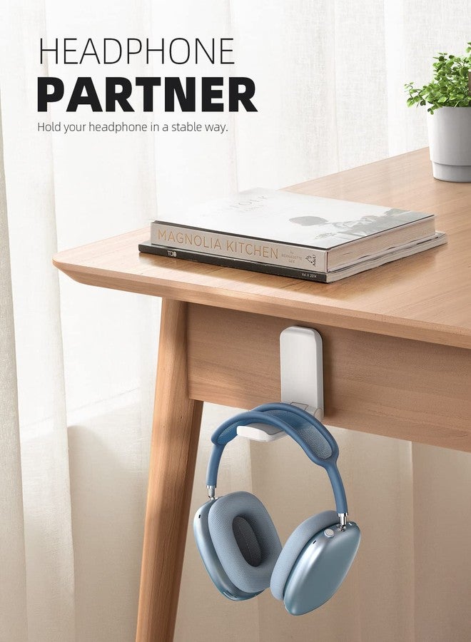 Lamicall Headphone Stand, Sticky Headset Hanger, Adhesive Headphone Holder - Image 2