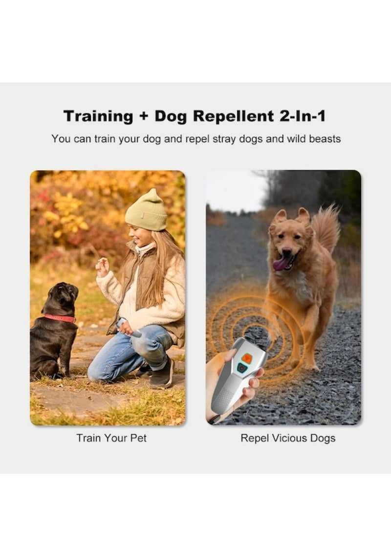 Ultrasonic dog repellent, barking stopper, double probe, high-power repellent, popular handheld dog training - Image 4