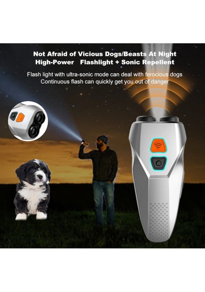 Ultrasonic dog repellent, barking stopper, double probe, high-power repellent, popular handheld dog training - Image 5