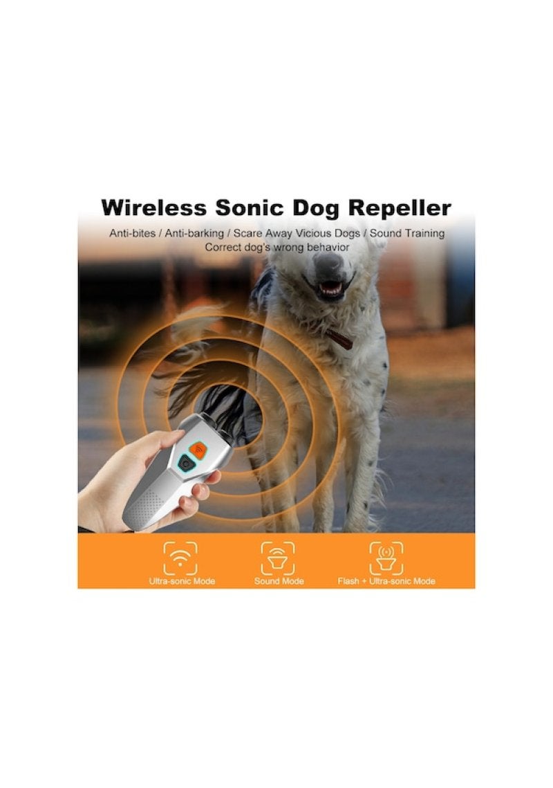 Ultrasonic dog repellent, barking stopper, double probe, high-power repellent, popular handheld dog training - Image 3