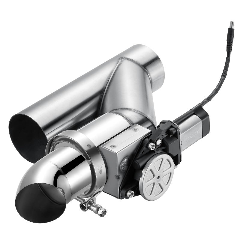 SPELAB Electric Exhaust Cutout 30 Inch with Elbow Muffler Exhaust Valve Kit with One Controller Remote Kit