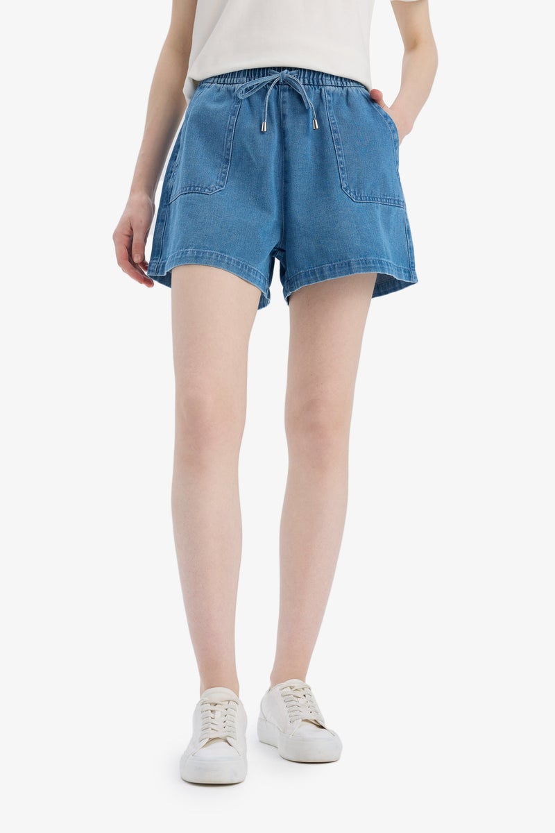 DeFacto Woman Soft Jeans High waist Short Leg Shorts - Image 1