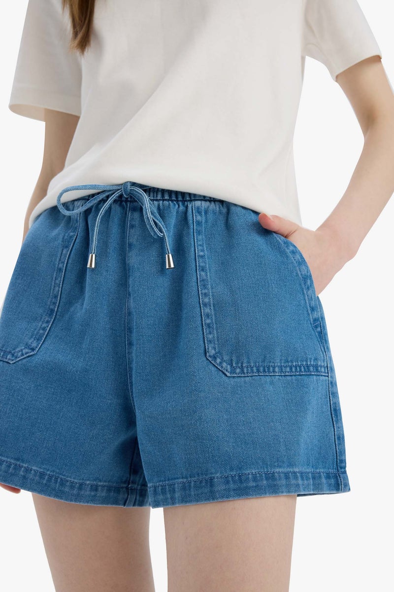 DeFacto Woman Soft Jeans High waist Short Leg Shorts - Image 2