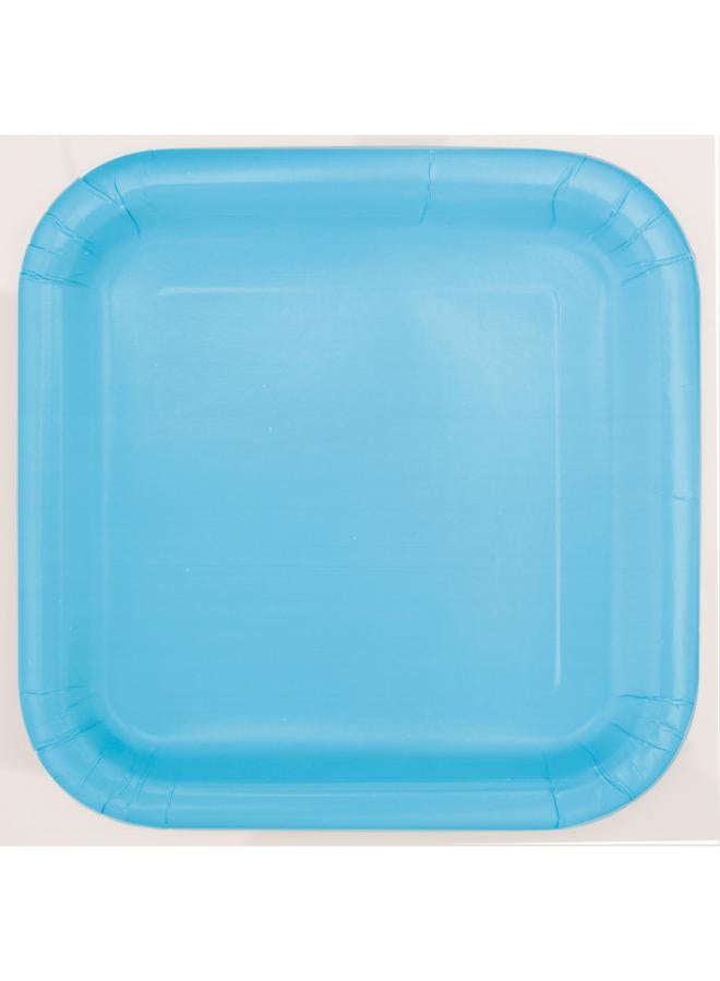 Unique Powder Blue Square Plate 9" - Image 2