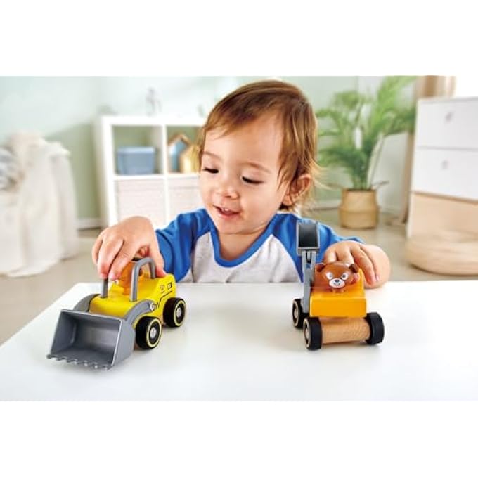 WILD RIDERS VEHICLE - POLICE CAR | WOODEN PUSH AND GO CAR | ARTICULATED FEATURES FOR ROLE-PLAY | DEVELOPS FINE MOTOR SKILLS | SAFE AND DURABLE TOY FOR AGES 18+ MONTHS - Image 3