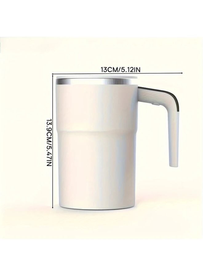 Rechargeable Smart Coffee Stir Cup Temperature Control USB Charging 5000 RPM Stainless Steel Brilliant Black - Image 3