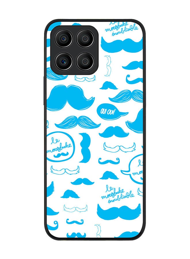 Stylizedd Rugged Black edge case for Honor X8 5G Slim fit Soft Case Flexible Rubber Edges Anti Drop TPU Gel Thin Cover - Le Moustache  - Image 1