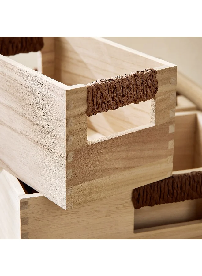 Home Box Paulownia 5-Piece Wooden Box Set