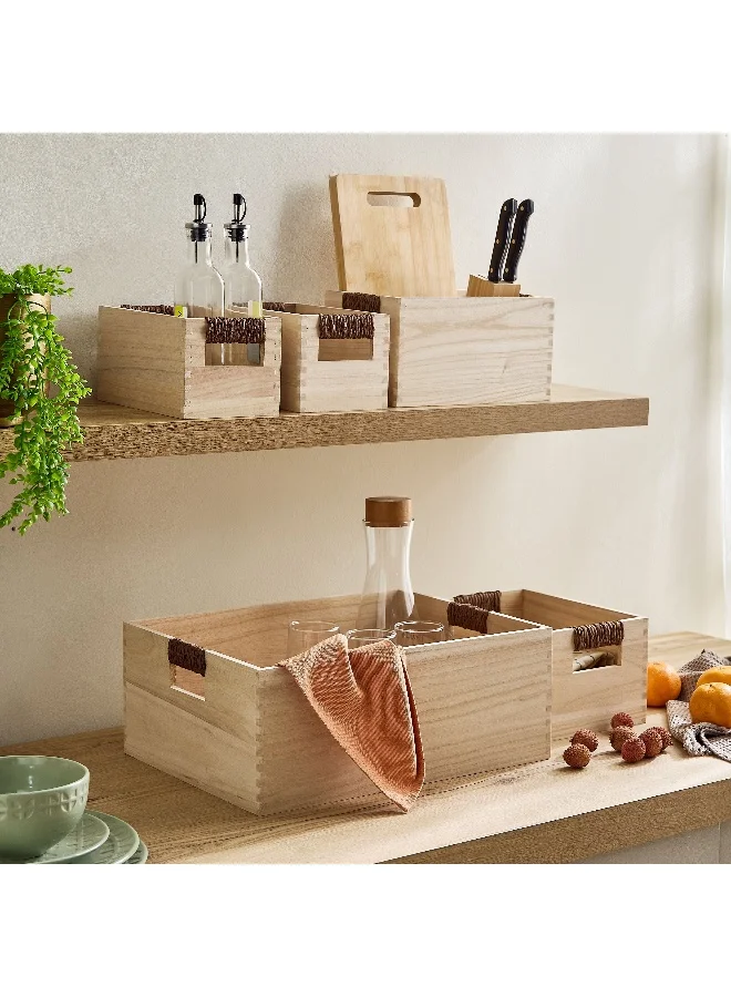 Home Box Paulownia 5-Piece Wooden Box Set