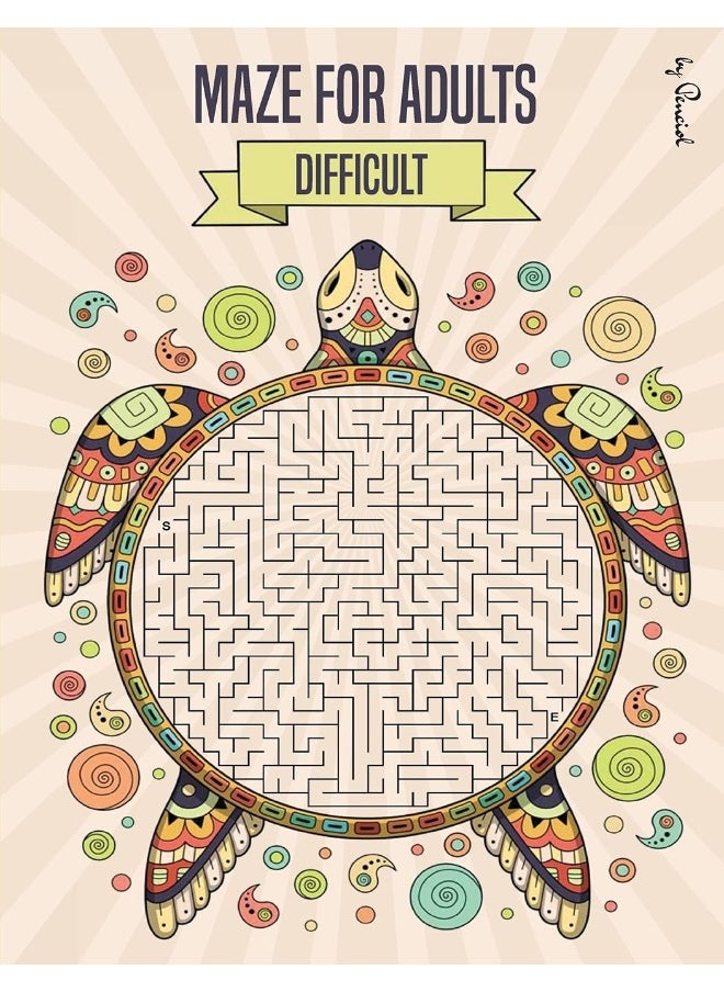 Maze for Adults Difficult: Maze puzzle book for adults - 150 Difficult Mazes and Labyrinth - Big book of mazes for adults - Can you escape the maze?  - Image 1