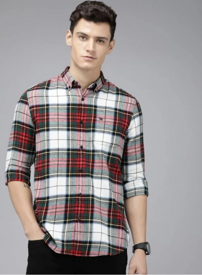 THE BEAR HOUSE Men's Shirt for Casual and Formal Wear | Classic Button-Down Style for Office, Daily Use, Travel, Events & All-Season Outfits | Versatile & Stylish Wardrobe Essential for Every Occasion