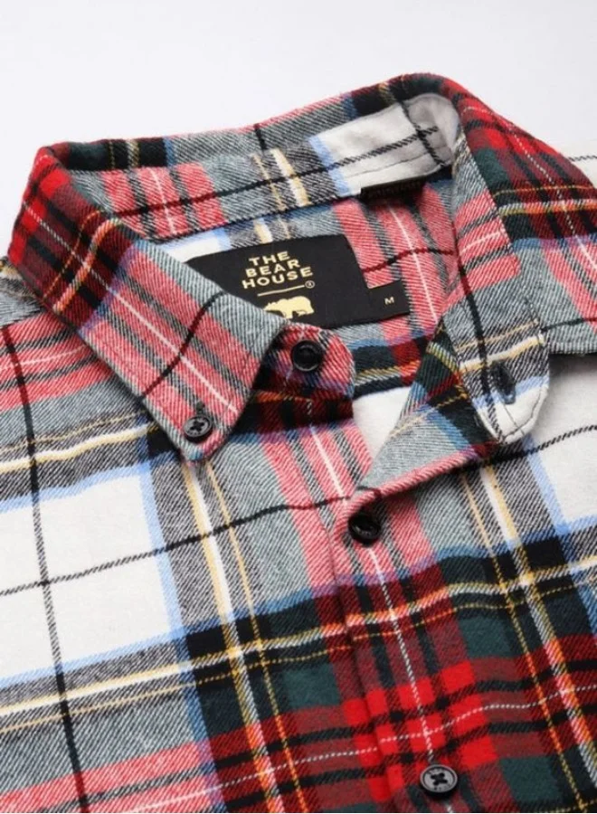 THE BEAR HOUSE Men's Shirt for Casual and Formal Wear | Classic Button-Down Style for Office, Daily Use, Travel, Events & All-Season Outfits | Versatile & Stylish Wardrobe Essential for Every Occasion