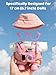 VVQUI Clothes for LABUBU 17cm Doll NO Doll 6Piece Set Hat Overalls Shirt Camera Glasses Shoes Outfit for LABUBU Premium Dolls Accessories for LABUBU Light Pink - Image 4